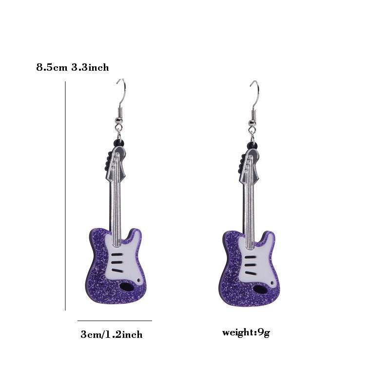 Classic Guitar Dangle Earrings