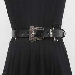 Decorative Buckle Leather Belt
