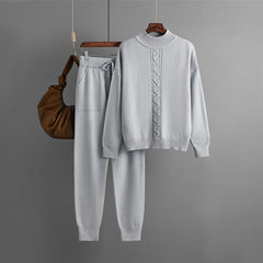Fried Dough Twists Knitting Sweater + Pants Set