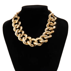 Buckle Cuban Chain Short Necklace