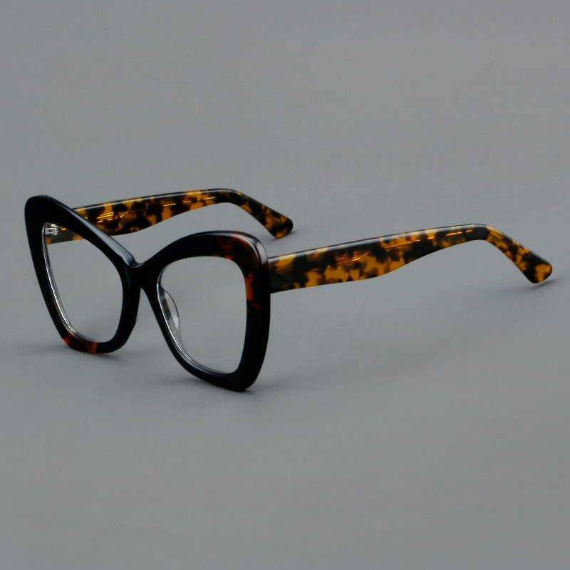 Retro Frame Acetate Sunglasses