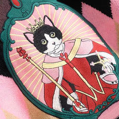 Queen Cat Embroidery Sweater