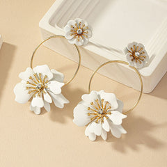 Camellia Flower Earrings