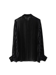 Semi Sheer Stripes Shirt