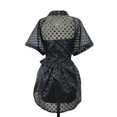 Dotted Mesh Two-Piece Dress