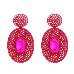 Spiral Light Rhinestone Earrings