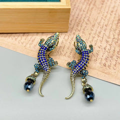 Crocodile Tassels Retro Earrings