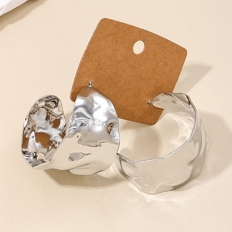 Irregular Metal Sheet Earrings