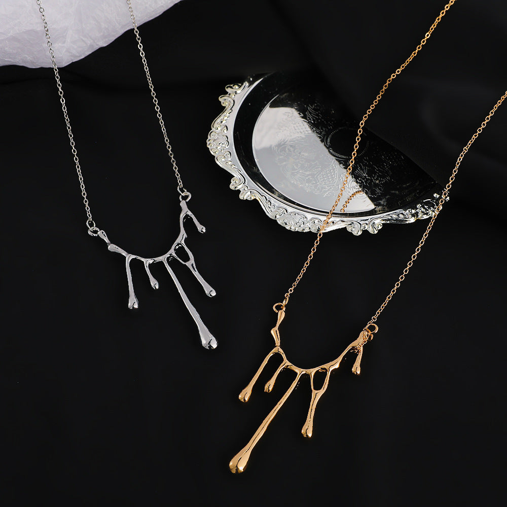 Dripping Lava Pendant Necklace
