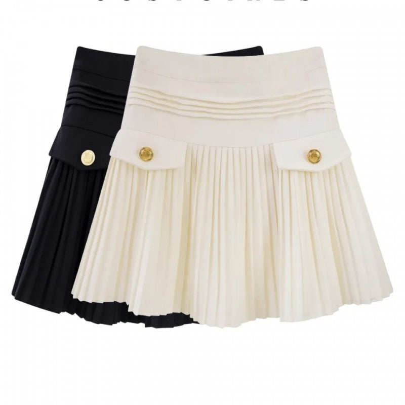 Chic Pleated Tennis Mini Skirt with Inner Shorts