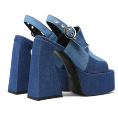 Splice Denim Sandals