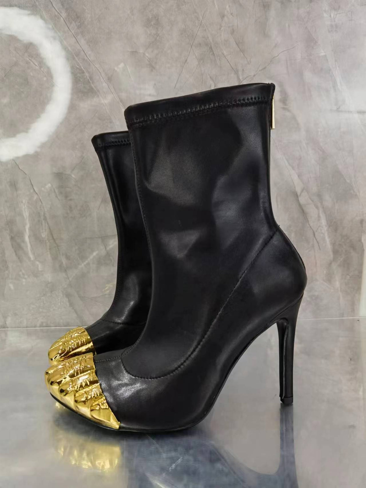 Gold Toe High Slim Heel Boots