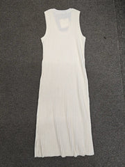 Square Neckline Sleeveless Knit Dress -