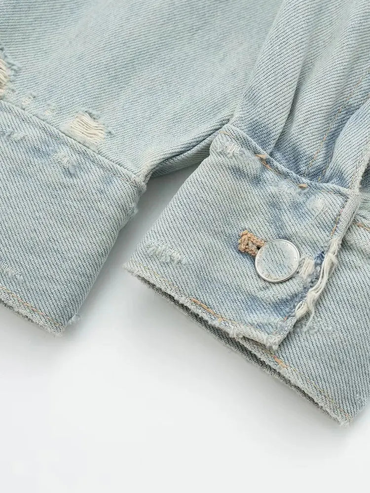 Reconstructed Jeans Denim Jacket