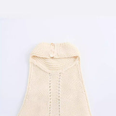 Halter Neck Slim Fit Knitted Vest