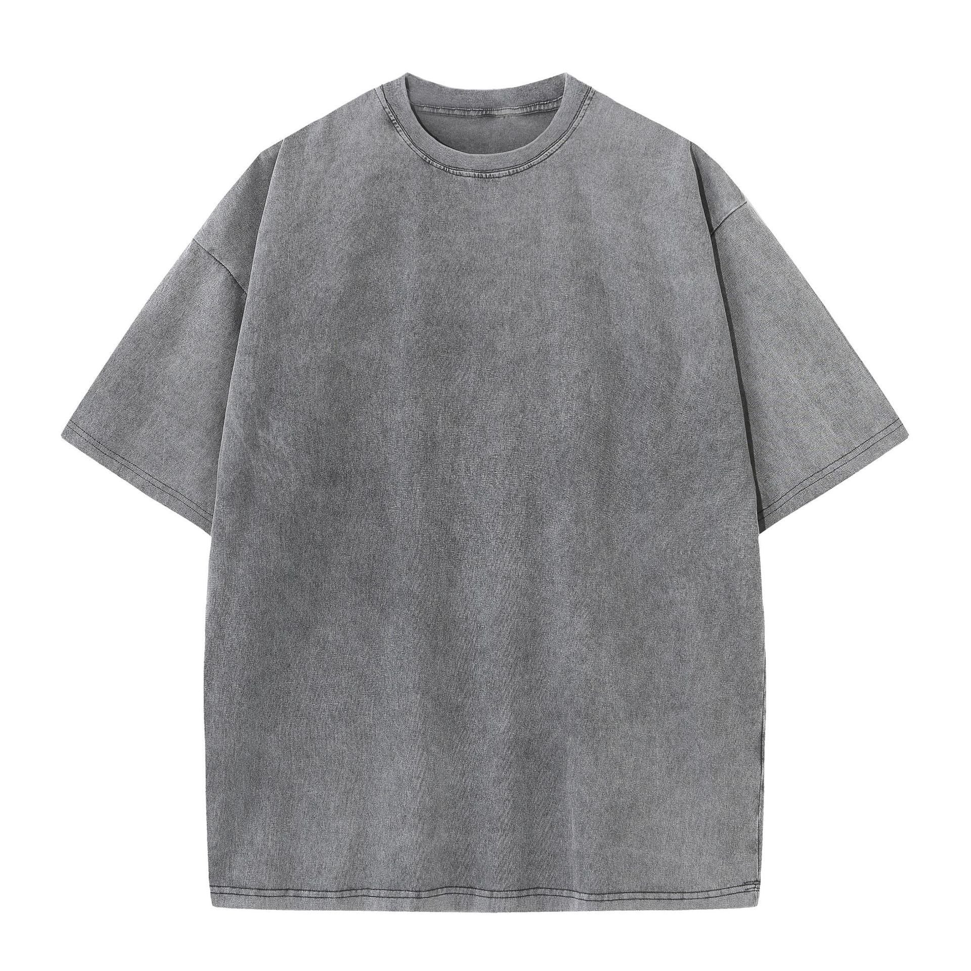 Washed Distressed Cotton T-Shirt