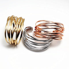 Stacked Thin Cuff Bracelet