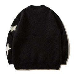 Starry Oversized Knit Sweater