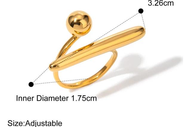 Stainless Steel Minimalist Classy Unique Ring