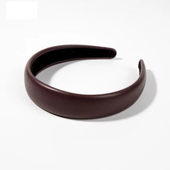 Classic Padded Faux Leather Headband