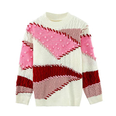 Color Block Long Sleeve Sweater