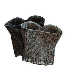 Strapless Cropped Denim Tube Top