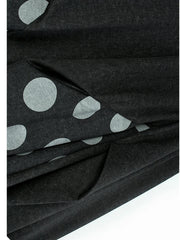 Irregular Dot Printed A-Line Skirt