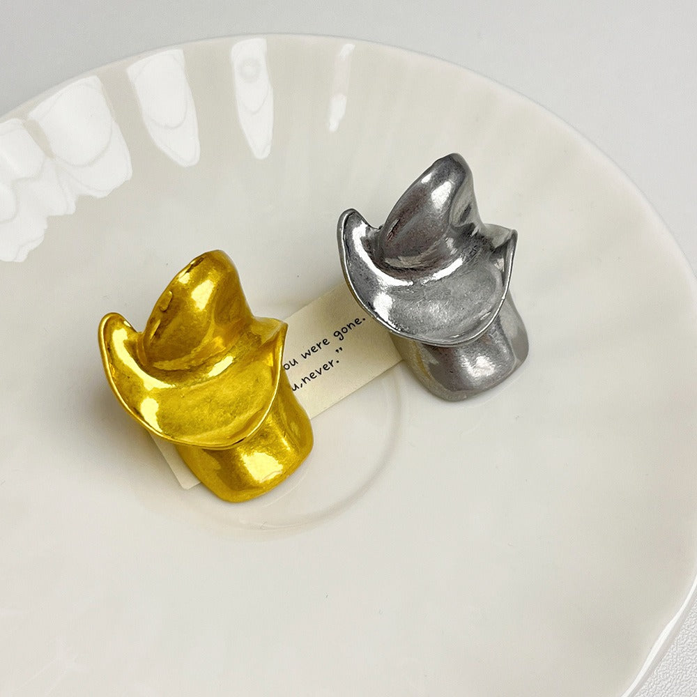 Exaggerated Irregular Index Finger Ring