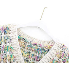 Multicolor Chunky Knitted Cardigan
