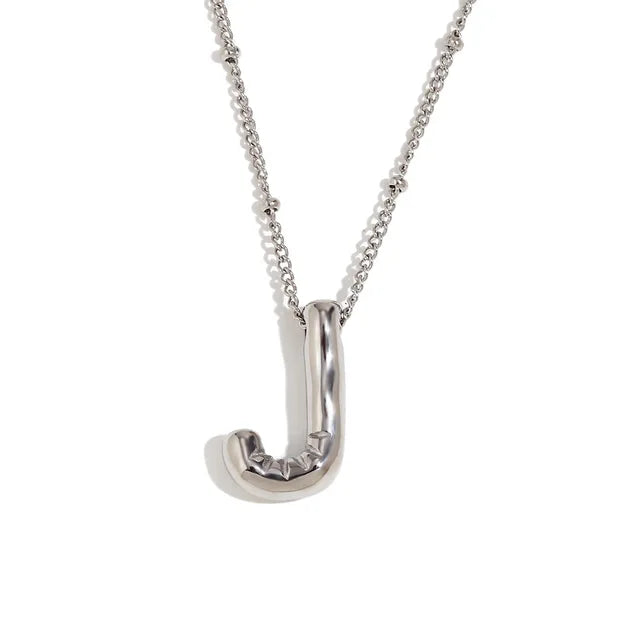 Alphabet Pendant Plated Necklace