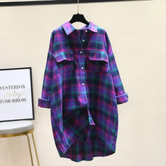 Casual Plaid Long Sleeved Shirt