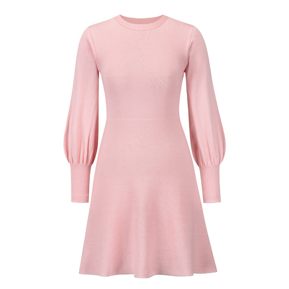 Slim Fit A-Line Knitted Dress
