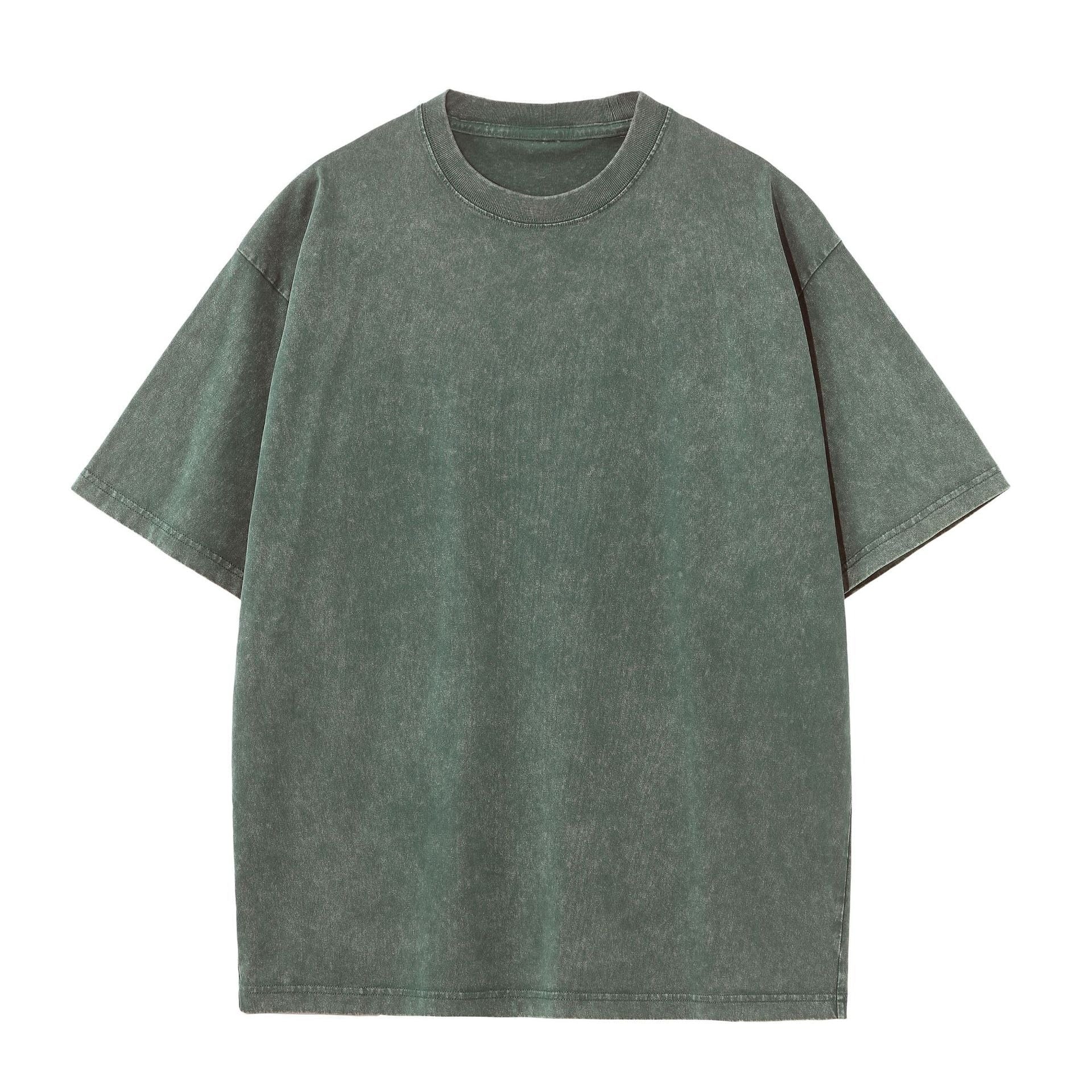 Washed Distressed Cotton T-Shirt