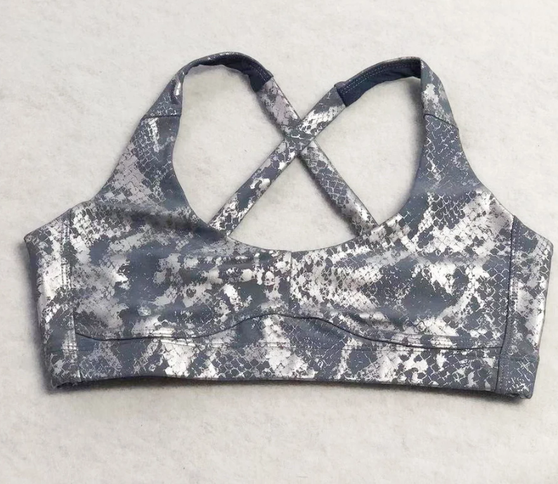 Retro Metallic Snake Gym Workout Yoga Suit