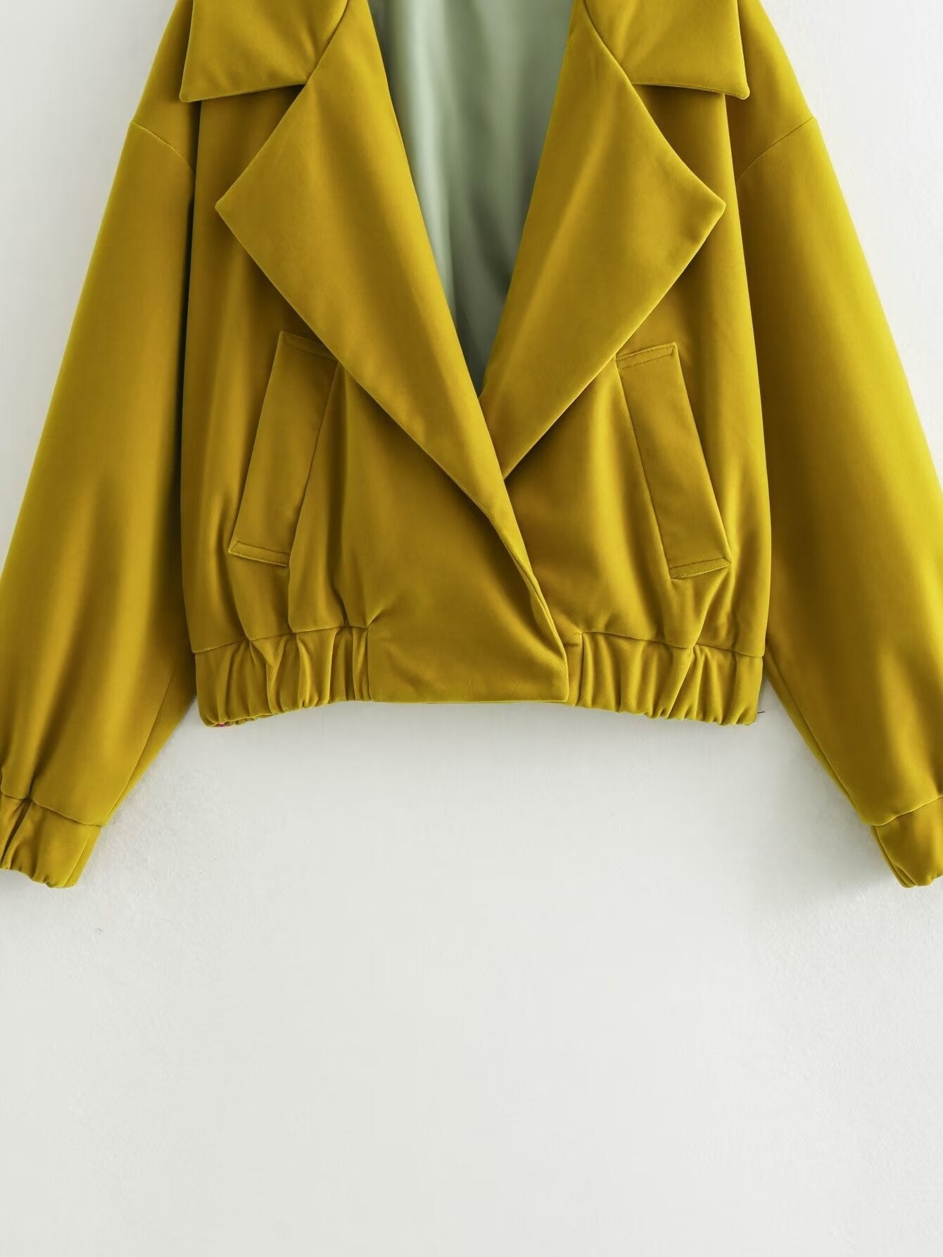 Notched Collar Short Jacket
