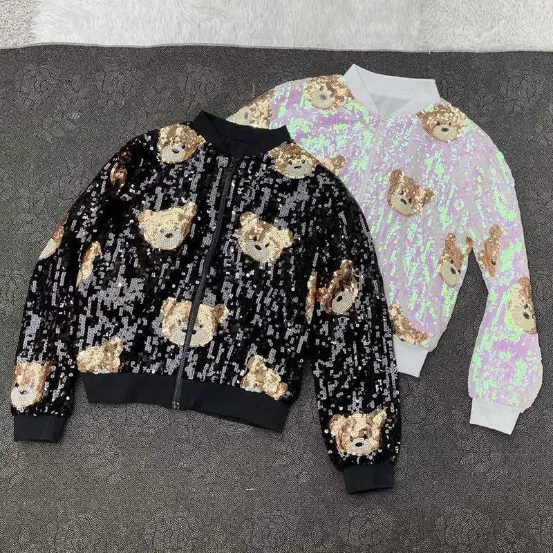 Teddy Bear Sequined Jacket