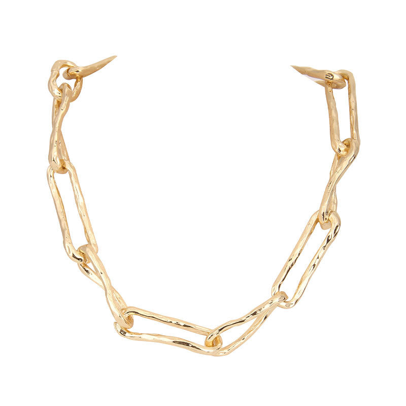 Retro Thick Chain Splicing Metal Choker