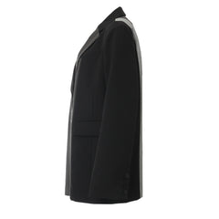 Striped Long Sleeved Loose Blazer