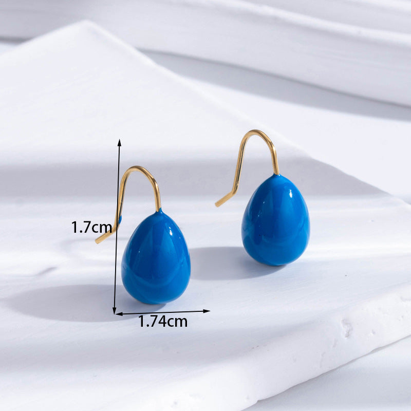 Water Drop Candy Hook Earrings