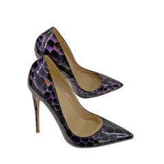 Stone Pattern Shallow Cut Stilettos