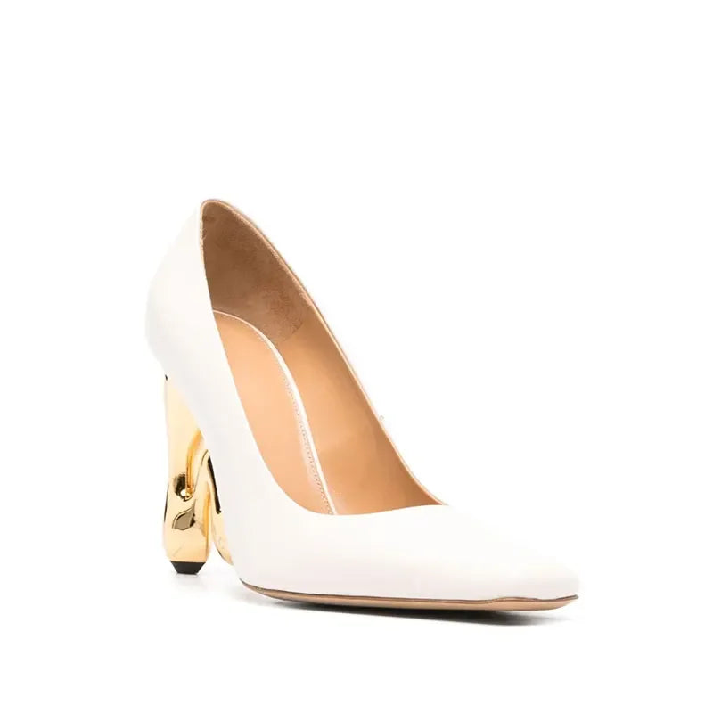 Golden Icon High Heel Pumps