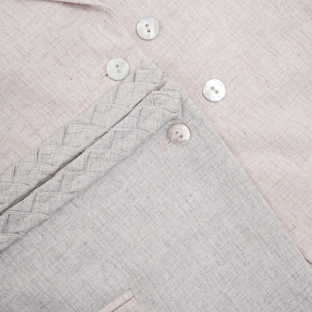 Cut Splicing Hollow Blazer