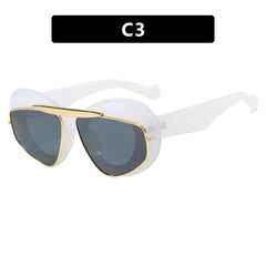 Chunky Wing Aviator Cat Eye Sunglasses