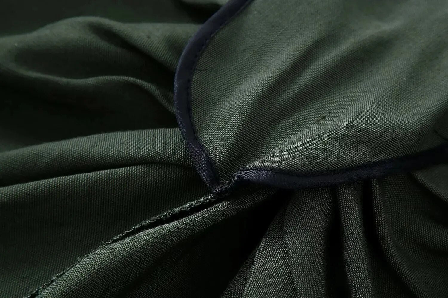 Elegant Olive Green Two-Piece Skirt Set