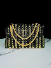 Diamond Inlaid Chain Crossbody Bag