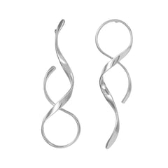 Alloy Curved Lines Exaggerated Earrings