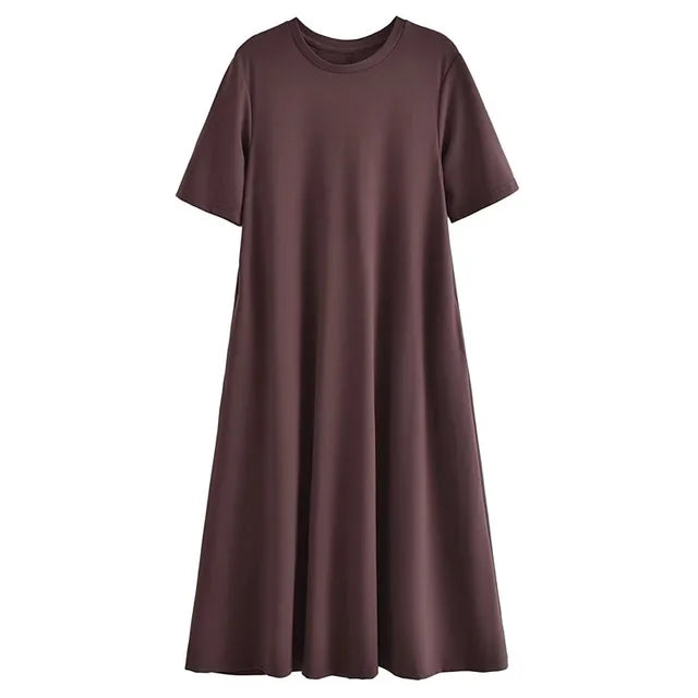 Classic Cotton Midi Shirt Dress