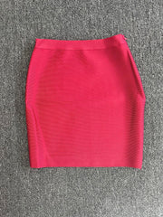 Solid Bandage Mini Skirt