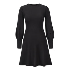 Slim Fit A-Line Knitted Dress