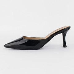 Patent Leather Pointy Toe Mules